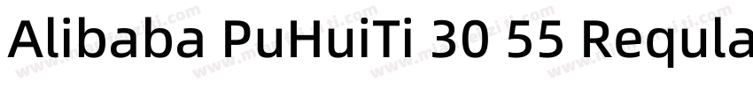 Alibaba PuHuiTi 30 55 Reqular字体转换